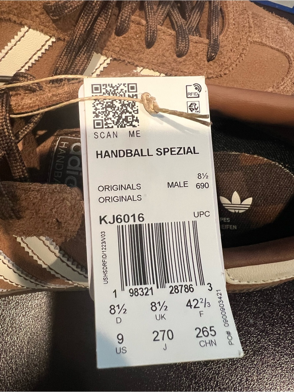 adidas Samba Suede Sneakers - Brown/Cream - Picture 2 of 3